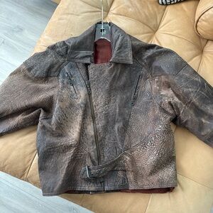 Vintage Brown Leather Jacket